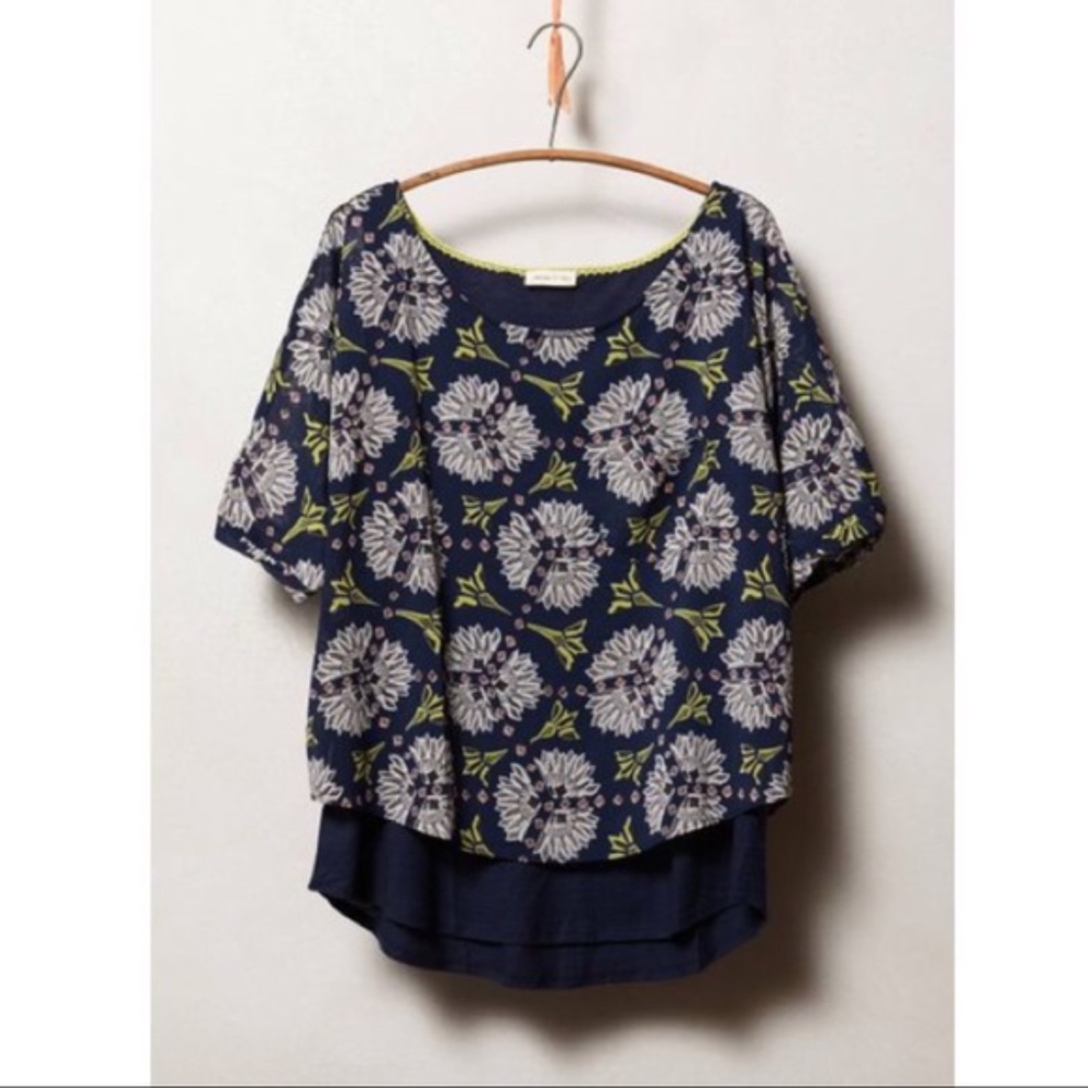 Anthropologie Meadow Rue Zane Layered Tee - Picture 2 of 7